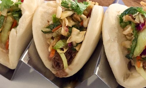 Adobo Pulled Pork Baos at Wicked Bao Fernandina Beach