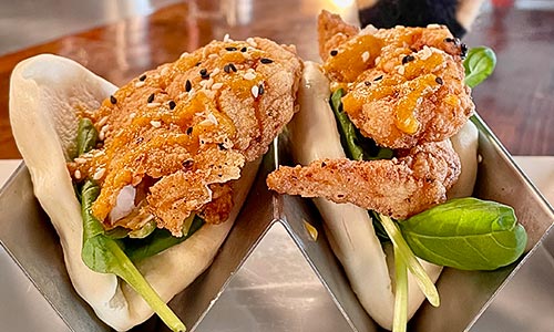 Fried Grouper Baos
