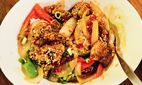 Sweet and Sour Chicken at Wicked Bao